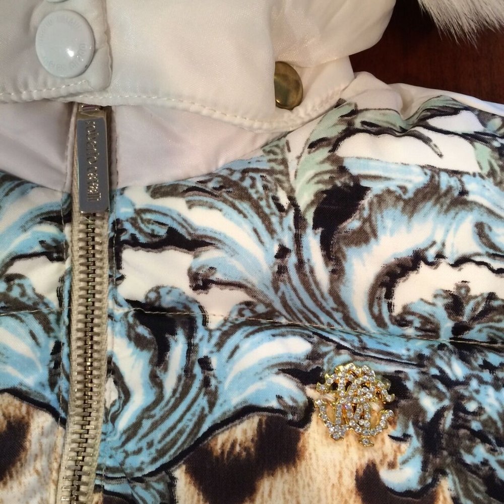 ROBERTO CAVALLI**Fur Hooded Down Coat 3-6 Mo. $795 - Picture 3 of 8